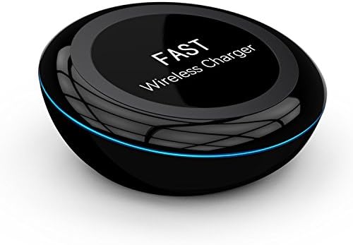 FlyingEleph Wireless Charger, Fast Qi Wireless Charging Pad Standard power Charge for iPhone X iPhone 8 Quick Charge for samsung Galaxy S8 Note 8 and All Qi-Enabled Devices (Black)