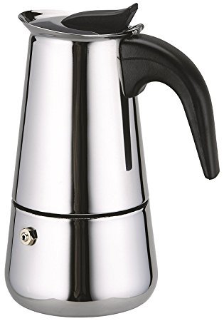 Cuperinox - Espresso Coffee Maker - Stainless Steel Coffee Machine - 2 Cups - Silver