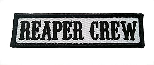 Reaper Crew Outlaw Rebel Anarchy Biker Aufnaher Patch schwarz
