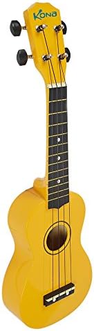 Kona KONA-21YEL Soprano Ukulele, Yellow