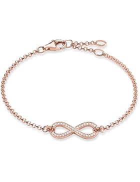 Thomas Sabo Damen-Armband Glam & Soul 925 Sterling Silber 750 rosegold vergoldet Länge von 16.5 bis 19.5 cm A1310...