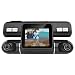 Produktbild PRUVEEO MX2 KFZ Autokamera Dashcam Dual Objektiv 240 Grad Weitwinkel Dashboard Kamera Driving Recorder mit G-Sensor, Loop Recording für Fahrzeuge