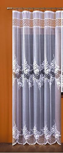 Ready made lovely fab net curtain jaquard kitchen width 150cm/59" x drop 250cm/98"