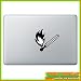 Produktbild "Streichholz Apple" Aufkleber Sticker für Macbook Air 11 13, Macbook skin 13, 15, 17 Zoll inch Apple Notebook Aufkleber ohne Hintergrund Tattoo Vinyl PEGATINA Apple Mac