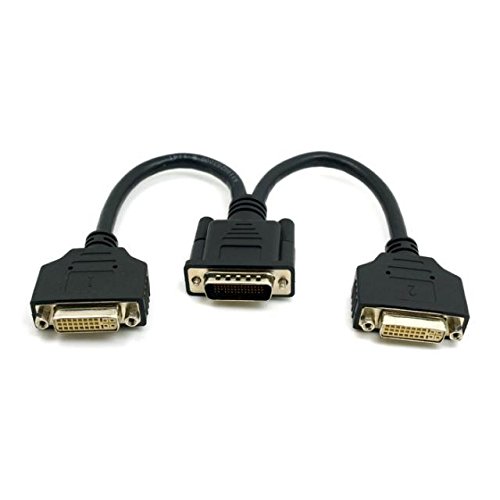 Goliton® DMS-59-Pin LFH auf 2 DVI Grafik Adapter Kabel Videokabel DELL HP Tai-li Accessoire Linie Grafikkarte Linie – Schwarz - 3