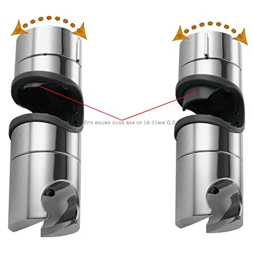 Ezeso 18–25 mm Verstellbar Brausehalter ABS Ersatz Handbrause Halterung Duschstange Head Slider Bar Klemme Badezimmer Halter - 5