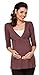 Zeta Ville - Women's Maternity Nursing Wrap Front T-shirt Top Shirt M-3XL - 372c