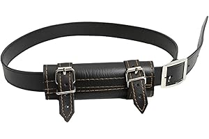 Hosuho Unisex PU Leder Rapier Scabbard Halter Gürtel Taille Scheide Mittelalter Schwert Holster Ritter Kampfwaffe Rapier Ring Gürtel Strap Holster Kostüm Schwert Gürtel Cosplay Requisiten