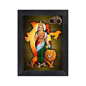 Bharat MATA Wood Photo Frames with Acrylic Sheet (Glass)(photoframe,Multicolour,8x6inch)-9632