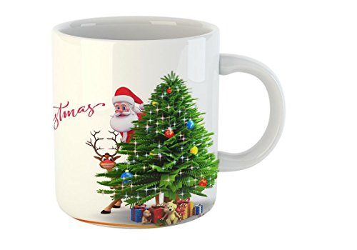 Mugs4You Ceramic 400 ml Merry Christmas Mug (Multicolour)