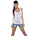 Produktbild 2018 Damen Shirt Ronamick Frauen Verband Trägershirt Sommer Sexy Lace Halter Top Fashion Sleeveless Leibchen (Weiß, S)