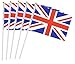 Produktbild DDG EDMMS Britische Flagge, 50 Stück, 14 x 21 cm, Handfahne zur Dekoration, für große Veranstaltungen