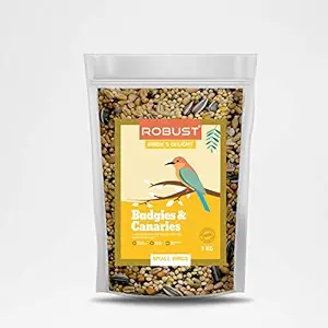 Robust Birdie's Delight | Nutritious Bird Food | for Budgies & Canaries | Small Birds | 1 Kg Pack