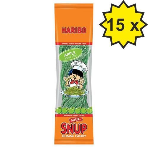 Haribo Sour-Snup Apfel (15x 200g Beutel)