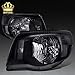 Produktbild honor JD für 05–11 Toyota Tacoma JDM Diamant Schwarz Head Leuchten Fahren Links + Rechts