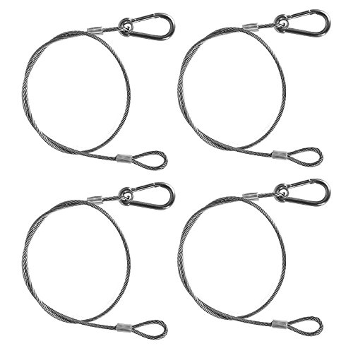 'TSSS® 25.5 Acero Inoxidable Seguridad cuerda Pinza Cable Alambre para Bühnen Luz Moving Head DJ Discoteca partei compartimento de iluminación colgar S012645