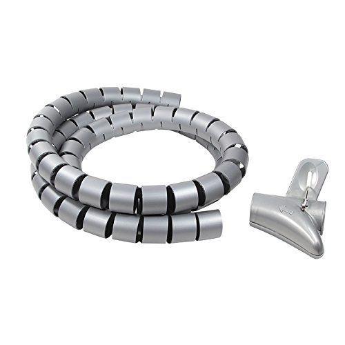 LogiLink KAB0014 Kabel Spiral Wrapping Bund 1500*28 mm, Silber