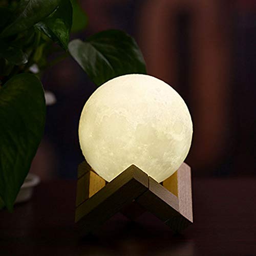 Preisvergleich Produktbild LQZ Ladenachtlicht Note Buntes Mondlicht Mondlicht 3D USB C