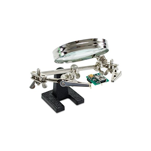 VENKON – Dritte Hand mit beweglicher Glaslupe als Löthilfe – passend zu Lötstation - 4