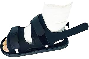 AXVRAV Post-OP Schuh für Gebrochene Füße Oder Zehen, Verstellbarer Entlastungsschuh mit Gipsabdeckung, Vorfußentlastungsschuh für Kinder Frauen Männer Ideal für die postoperative Phase