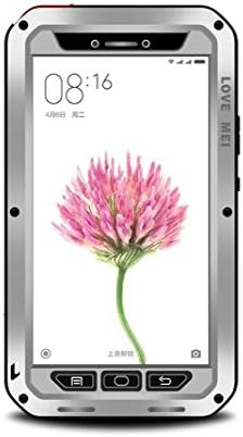 Xiaomi Mi Max Case,LOVEOURS,Powerful for Xiaomi Mi Max Case ,Shockproof Dustproof Water Resistant Case Heavy duty military metal Cases Toughened Gorilla glass cover for Xiaomi Mi Max Case Super Shake Silicone Edge Super zinc alloy (One size, Silvery)