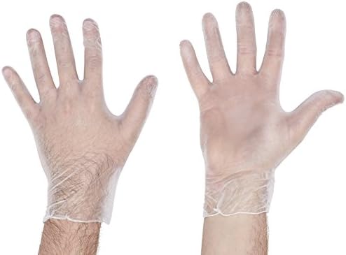 Handsafe Powder-Free Vinyl Gloves Large Clear (Pack of 100) GN65