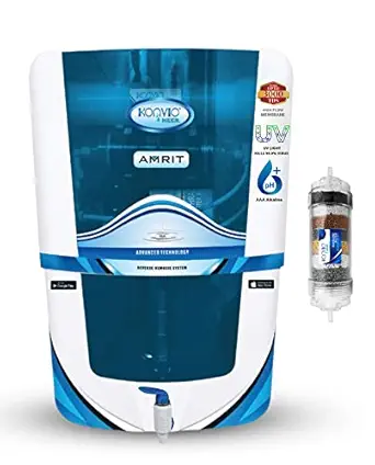 Konvio Neer Amrit RO + UV + UF + TDS Adjuster Water Purifier With 7 Stage of Purification and High 3000 TDS Membrane (Blue, Alkaline)