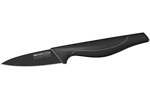 Nirosta Coltello universale, Linea Wave in acciaio inossidabile con rivestimento antiaderente nero 9cm