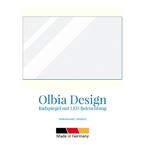 Olbia – LED Badspiegel mit Beleuchtung – (B) 100 cm x (H) 70 cm - 2
