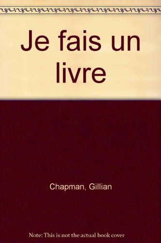 couverture de : Je fais un livre