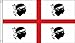 Produktbild 5 ft x 3 ft (150 x 90 cm) Sardinien Italien italienisches 100% Polyester Material Flagge Banner Ideal für Pub Club Schule Business Party Dekoration