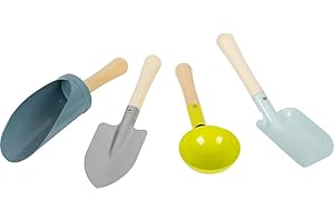 Small Foot Pelle à Main compacte en Bois et métal, Aide au Jardinage à partir de 3 Ans, Jouet d'extérieur, 12387