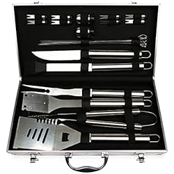 Seekavan Ensembles d'Ustensiles Barbecue, Kit Accessoires Barbecue en Acier Inoxydable, 23pcs Outil de Barbecue pour Grillades Camping Voyage Jardin