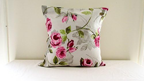 Pink rose cushion cover