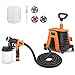 Produktbild Farbsprühsystem, Tacklife SGP17AC 1200W Professionelle Spritzpistole, Elektrische Farbspritzpistole 1100 ml/min, 2 Farbbehälter 1200ML