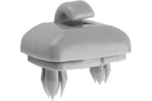 GroveEss Auto Sun Visor Clip,Durable Replacement Hook Bracket for Most Cars A1 A3 A4 A5 Q3 Q5 A7 B6 B7 B8 S4 S5 Reference Parts No 8U0857562A,8E0857562ce(Grey)