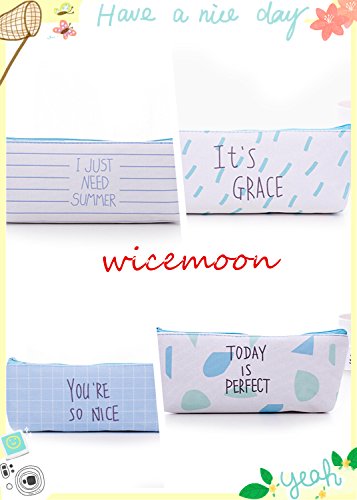 Juego de 4 wicemoon gran capacidad l piz bolsa caso bolsa de cosm ticos l piz Funda de lona pluma l piz papeler a bolsa de la moneda reviews Juego de 4 wicemoon gran capacidad l piz bolsa caso bolsa de cosm ticos l piz Funda de lona pluma l piz papeler a bolsa de la moneda