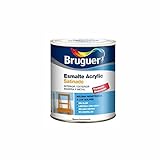5057417 - 750 ML Bruguer - Esmalte Acrlico Satinado Laca Acrylic Blanco Permanente 750 Ml