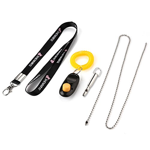 SHENNOSI-Dog-whistle-to-stop-barking-with-whistle-lanyard-clicker-silent-repeller-training-silver-whistle-for-Pets-Cat-Pigeon-Eagle