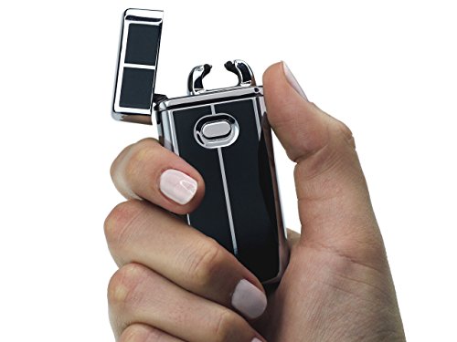 eFuego Elektronisches Sturmfestes Plasma Lichtbogen Feuerzeug mit USB Ladekabel für Zigaretten Kerzen und mehr - 4