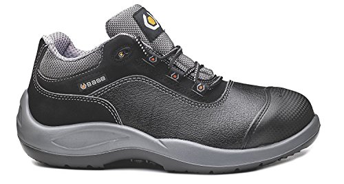 BASE Sicherheits-Halbschuh Sicherheits-Schuh Arbeitsschuh MOZART - S3 SRC BGR191 - schwarz/grau