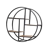 Wandregale aus schwarzem Eisen, Antikstil;