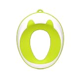 Homeself Töpfchen Training Sitz für Jungen und Mädchen | Kleinkind Töpfchen Ring für rund und oval Toiletten | Sichere rutschfeste Oberfläche (grün)