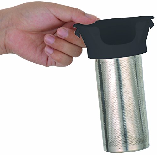 TurboTronic Wasserkocher 2200 Watt mit Teesieb (herausnehmbar) aus Edelstahl und blauer LED Beleuchtung, 1,8 Liter / BPA frei / Glas-Wasserkocher kann jederzeit ohne Teefilter verwendet werden, verdecktes Heizelement - 2