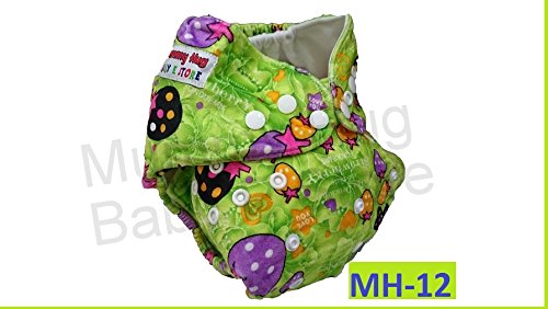 Mummy Hug® Baby Washable Reusable Pocket Nappy Cover Liner Insert Suits Birth To Potty + Free Insert (MH-12)