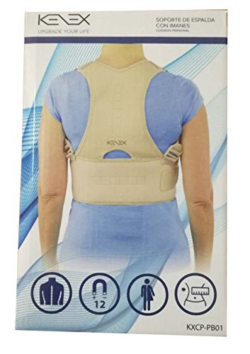 Neopreno Magnético Corrector de Postura Elástico de Espalda con Imanes