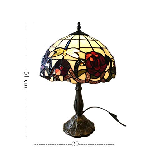 YJFFAN Wohnzimmer Dekorative Tischlampe Tiffany Art Grape Lampe Schlafzimmer Nachttischlampe Hochzeit Dekoration Lampe Beleuchtung (Glühbirnen Nicht Im Lieferumfang Enthalten)