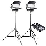 walimex pro hintergrundsystem 120-307 160 LEDs mit je 0,4 W; Farbtemperatur 3000K - 5600K (±200 K); Farbwiedergabeindex >90, Farbwiedergabeindex CRI: 90-93Ra