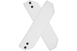 COLLBATH Manchettes Décoratives en Dentelle pour Femmes - Élégantes Et Chic Accessoires De Robe en Style Petit Chaperon Blanc