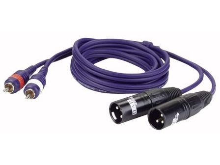 Dap Audio Cavo adattatore da 2 x XLR maschio a 2 x RCA maschio da 1,5 mt FL26150